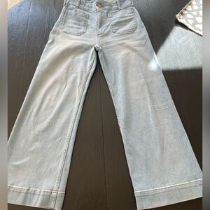 Maeve Light Blue Wide-Leg Jeans